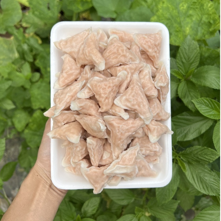 Há cảo tam giác,viên chiên,viên thả lẩu,nướng đều ngon