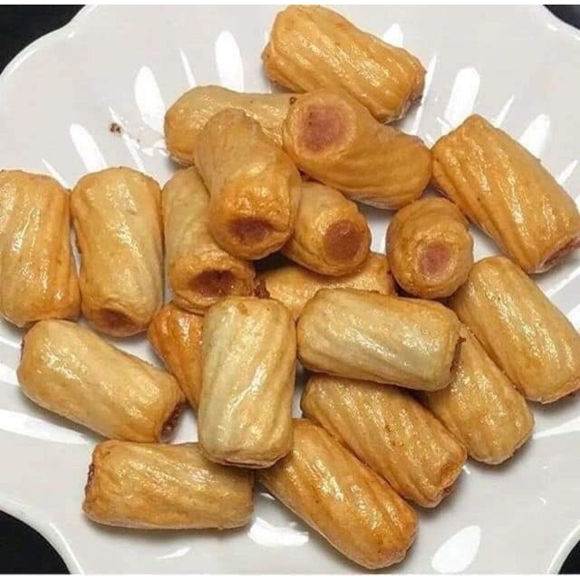 Chả mực xoắn Trung viên chiên,thả lẩu siêu ngon