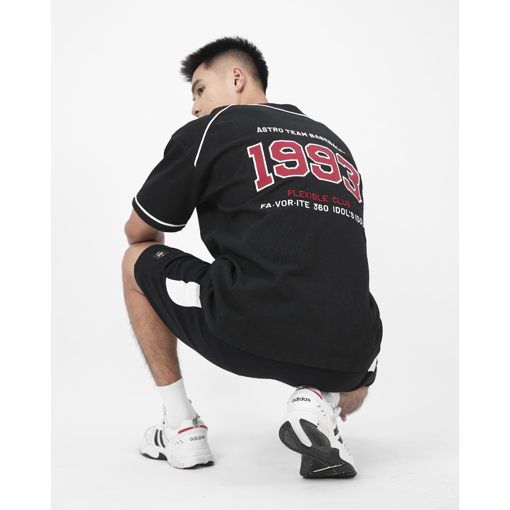 Áo bóng chày cộc tay chất liệu thun lưới unisex thương hiệu 360 BOUTIQUE form oversized - SHNTK416