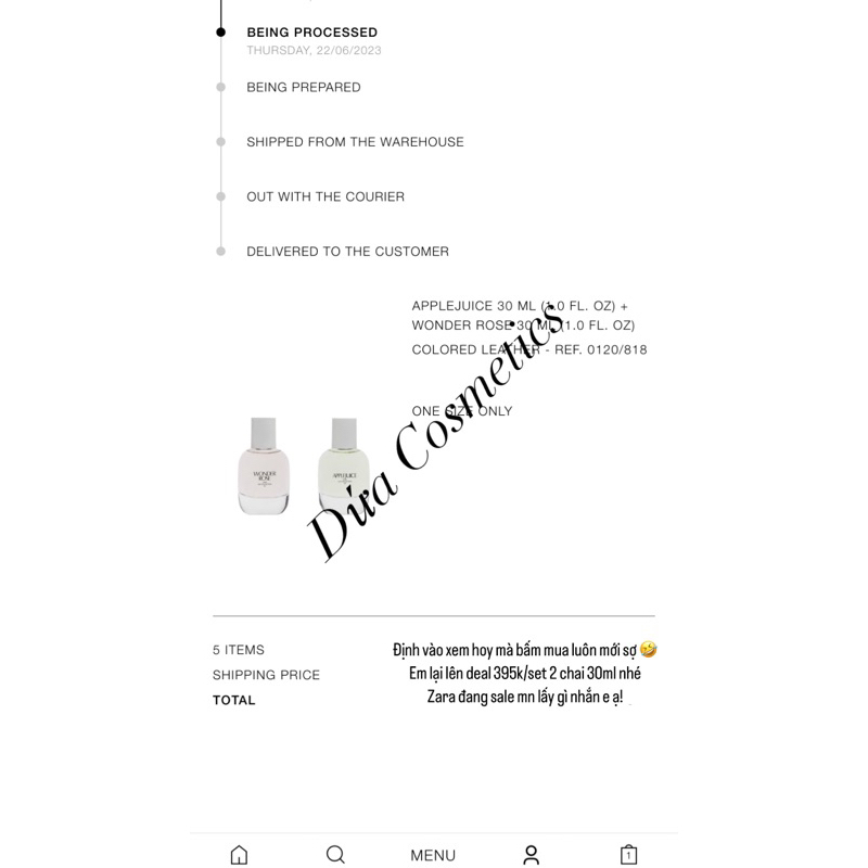 Nước hoa Zara Perfumes