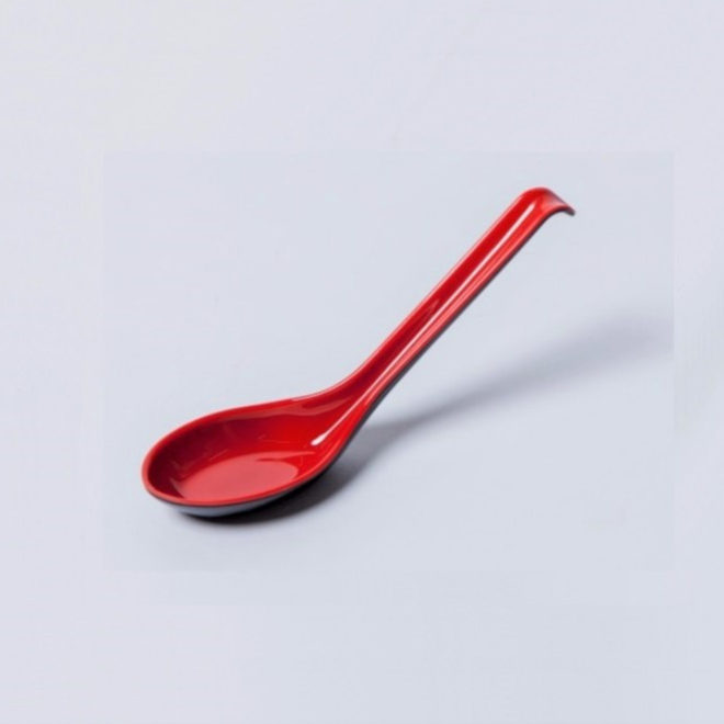 Muỗng cơm nhựa melamine cán ngắn/dài màu nâu bóng (M.No14/M.No17)