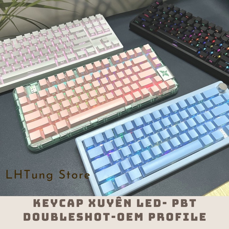 [Sẵn/Freeship+Hoàn xu] Keycap OEM profile~ PBT Doubleshot xuyên led | BigBuy360 - bigbuy360.vn