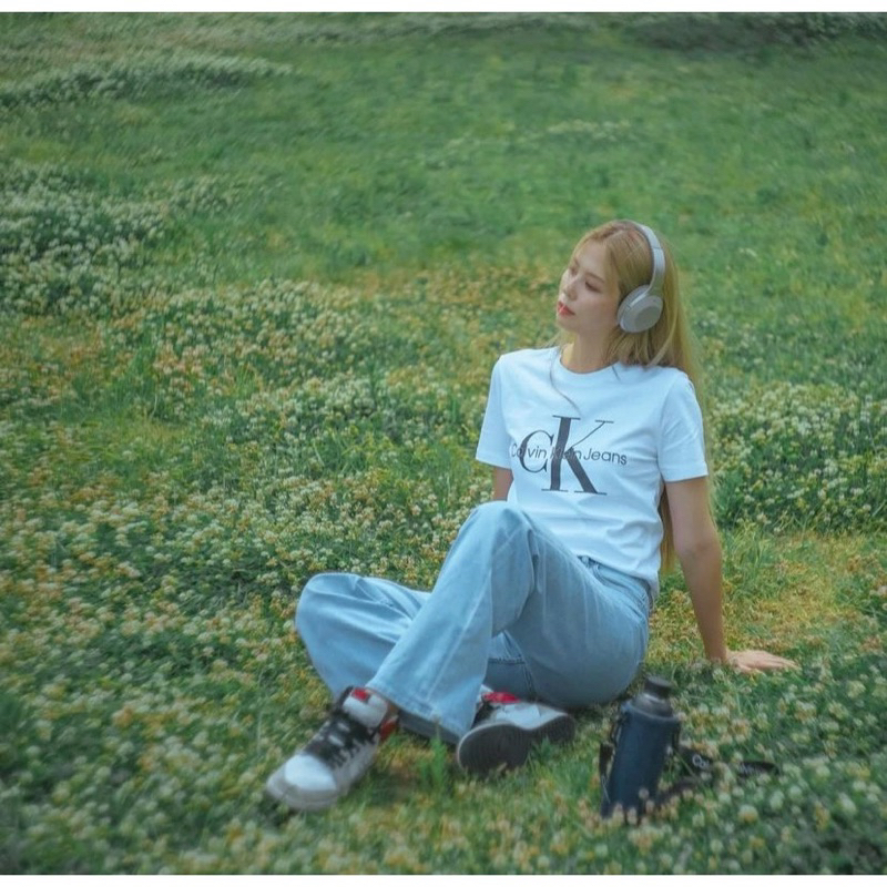 Áo thun CK Mini Logo form rộng tay lỡ unisex cho nam nữ 100% cotton cao cấp - MAYLANA