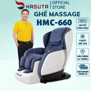 Ghế massage Hasuta HMC-660,massage công nghệ mới cao cấp,đa dạng chế độ tập luyện - BH 24 tháng