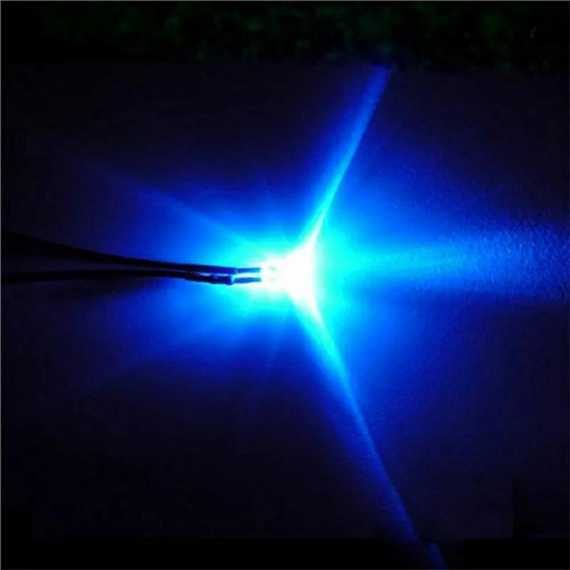 Set 5 led màu xanh (blue) 5mm siêu sáng công suất 3v - 5v - 12v