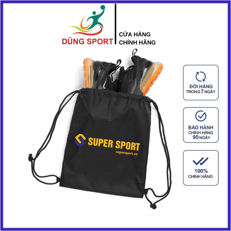 Túi dây rút vải SUPER SPORT chính hãng chống nước đựng bóng chuyền, bóng đá, giày thể thao kiểu dáng thời trang