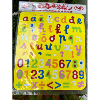 Bảng chữ cái và số bằng xốp