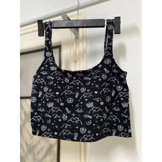 Á croptop dây to bản