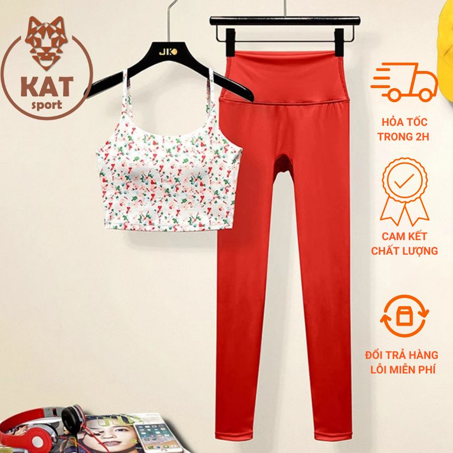 set bra hoa nhí quần đỏ. Chất thun poly êm mịn, co giãn 4 chiều