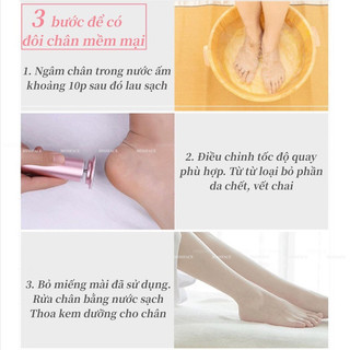 Máy chà gót cắm dây, máy chà gót chân - Dụng cụ đẩy lùi các vết chai sạn và tế bào chết