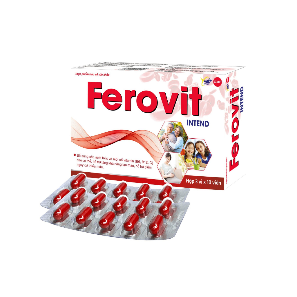 Ferovit Intend, hộp 30 viên