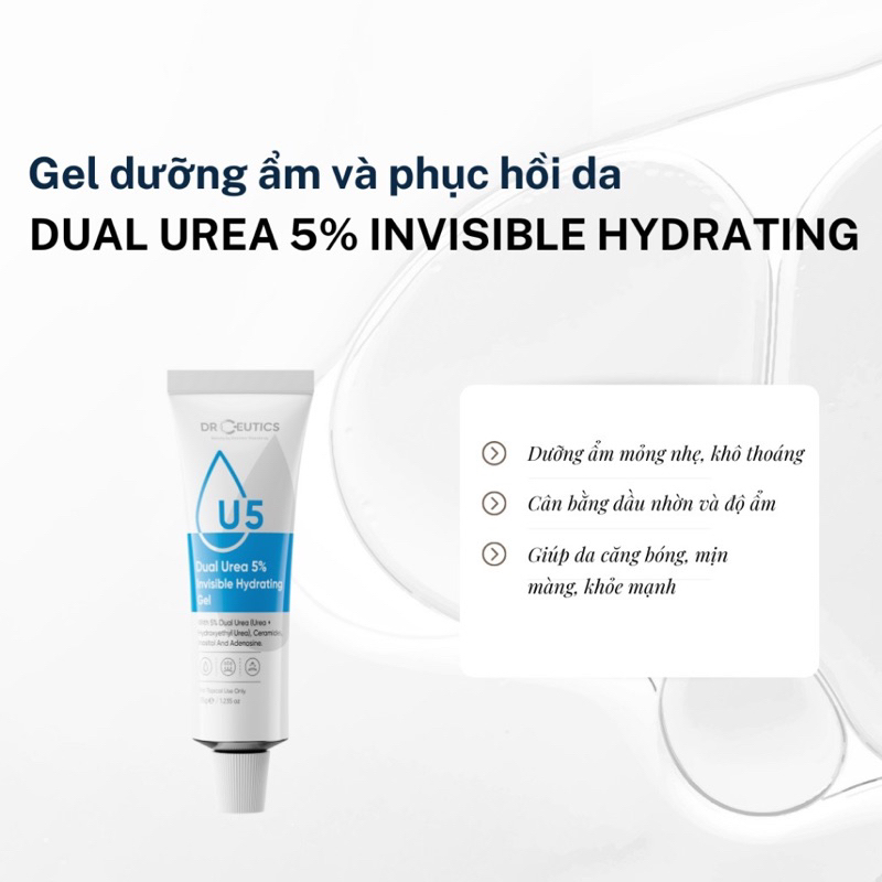 Kem Dưỡng Ẩm Drceutics Dual Urea 5% Invisible Hydrating Gel 35g