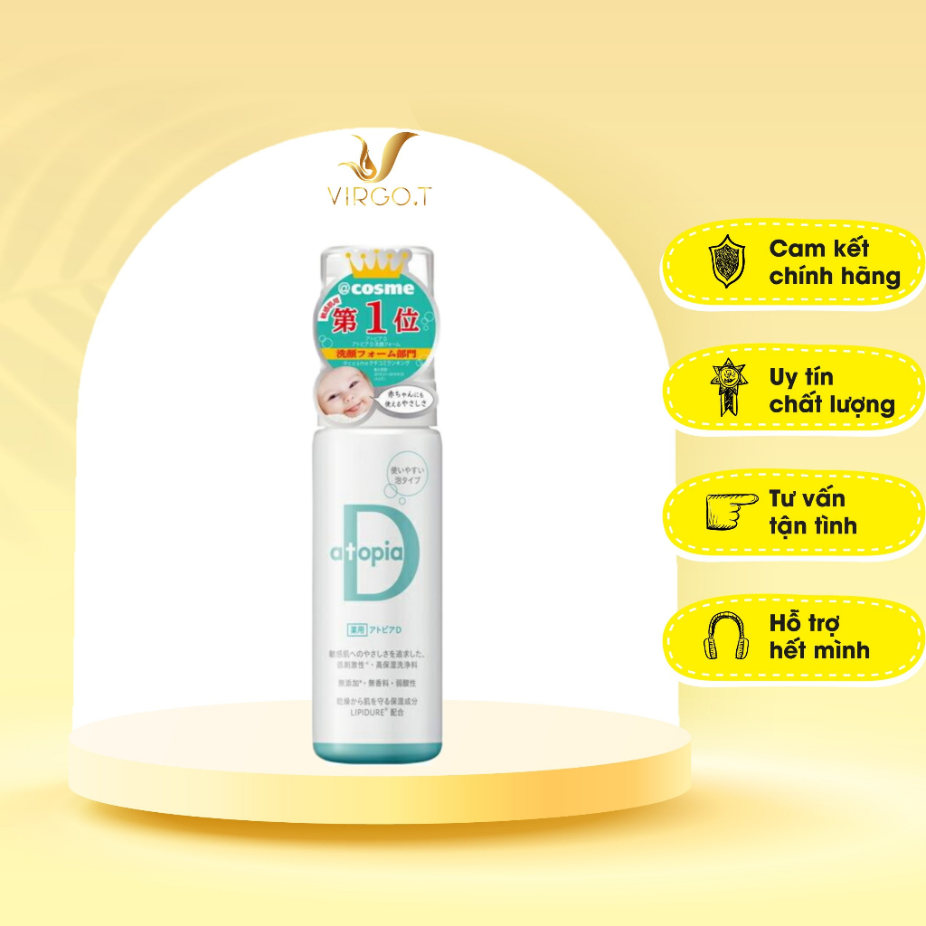 Sữa Rửa Mặt Tạo Bọt Atopia D Nhật Bản 200ml