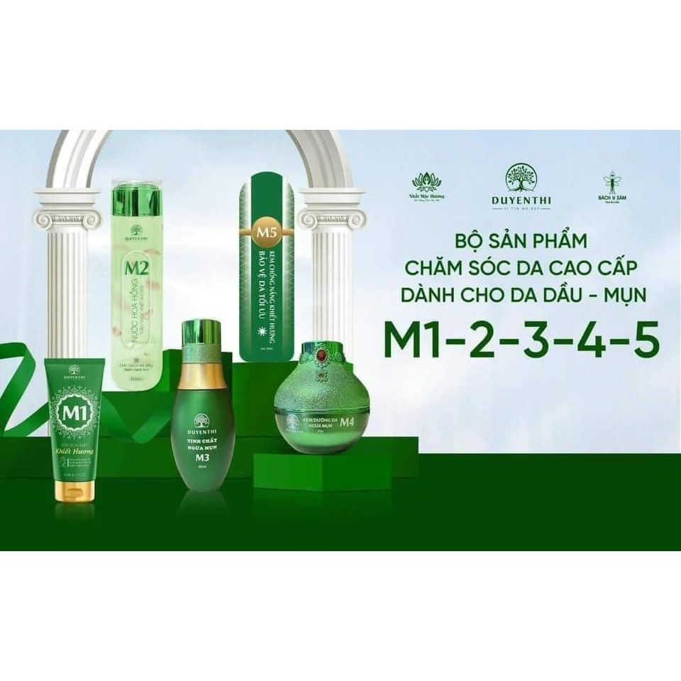 Bộ Mụn M3 M4 Duyên Thị Bách Y Sâm: Gồm Serum Ngừa Mụn Và Kem Trắng Da Ngừa Mụn (MẪU MỚI)