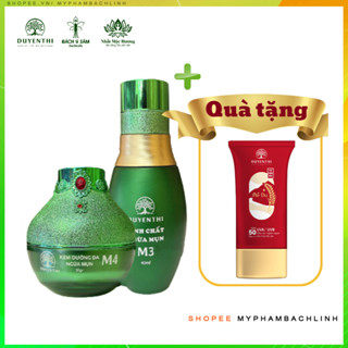 Bộ Mụn M3 M4 Duyên Thị Bách Y Sâm: Gồm Serum Ngừa Mụn Và Kem Trắng Da Ngừa Mụn (MẪU MỚI)
