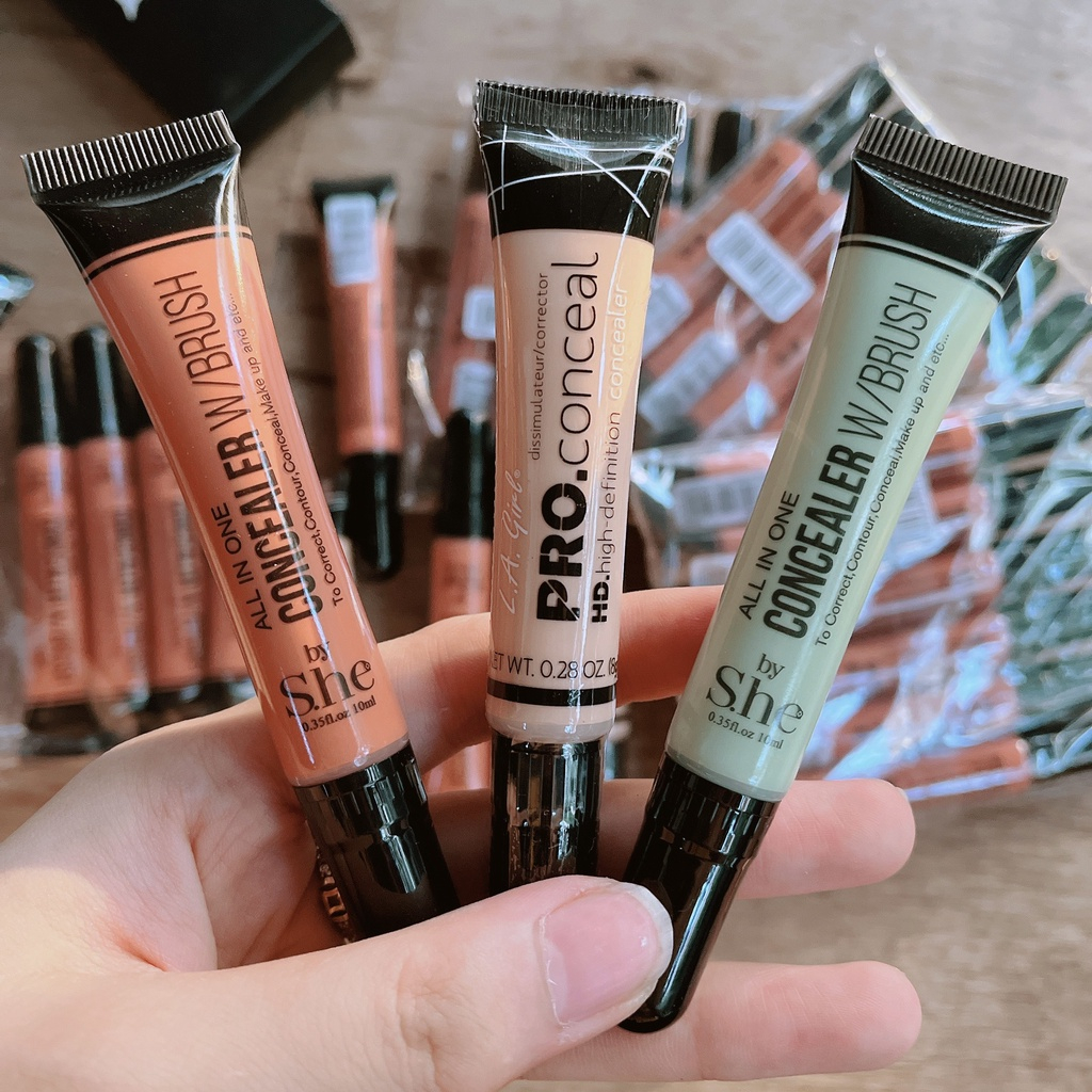 Che Khuyết Điểm La girl Pro Conceal che khuyết điểm hoàn hảo màu Cam Xanh Da