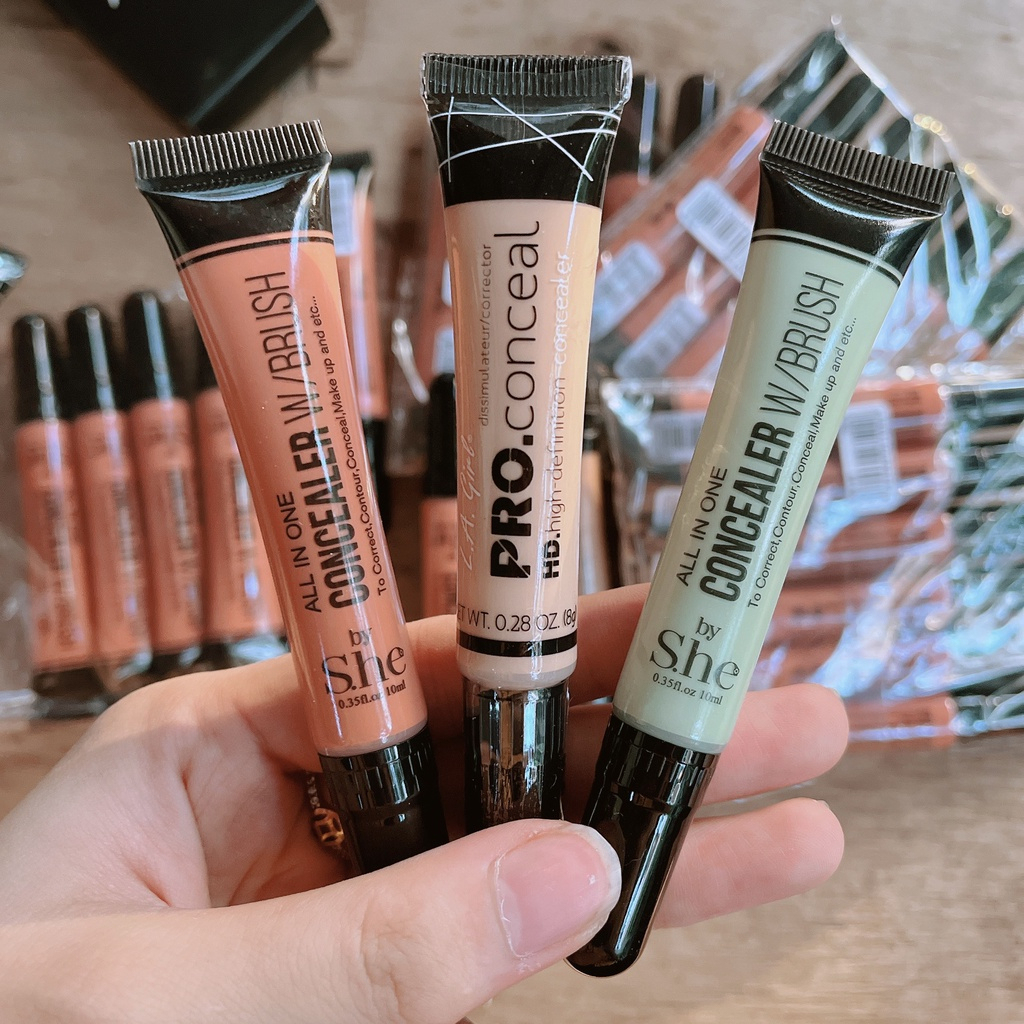 Che Khuyết Điểm La girl Pro Conceal che khuyết điểm hoàn hảo màu Cam Xanh Da