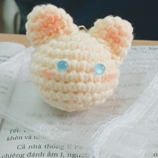 Móc khóa mèo bằng len handmade siu đáng iu