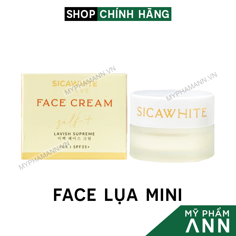 Kem Face Lụa Silk Sica White Mini Chính Hãng 6g
