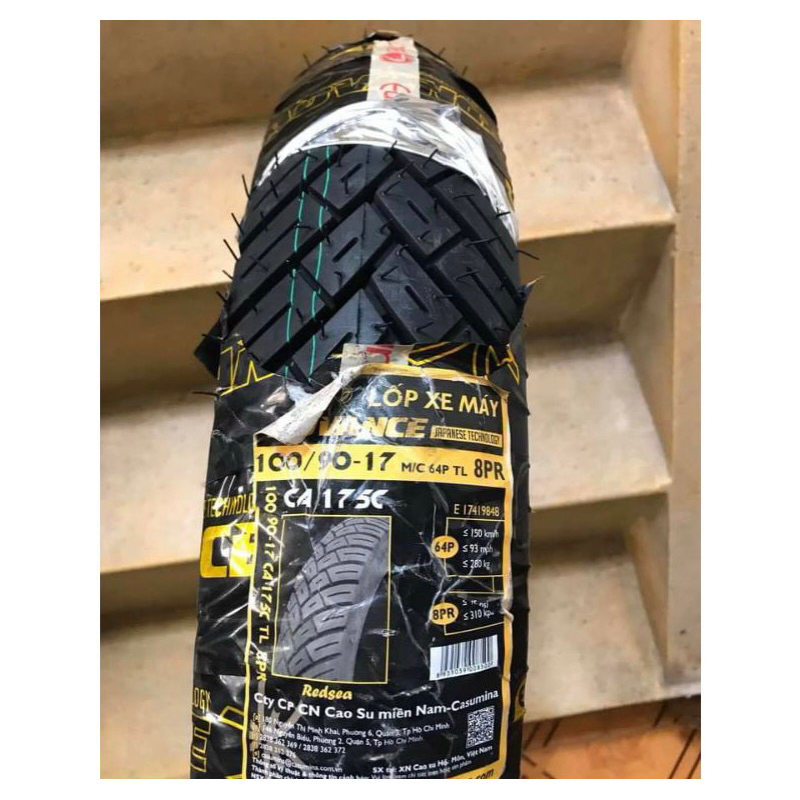 Vỏ lốp xe 100/90-17 Cao cấp  Offroad Không Ruột   W175, GSX, Exciter 135, Exciter150, Winner 150