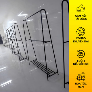 Sào chữ A  VÀNG- ĐEN  2 tầng  [ FREE SHIP]  dùng treo quần áo -sơn tỉnh điện dễ tháo ráp và vận chuyển