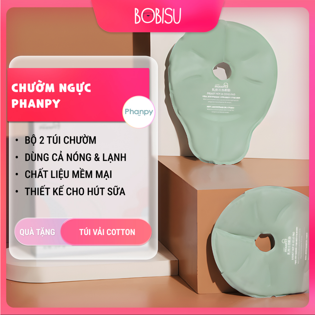 Túi gel chườm ngực nóng lạnh - 2 cái  PHANPY