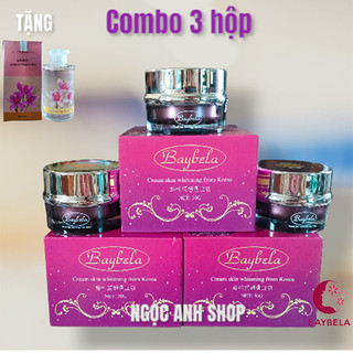 BỘ KEM MỜ NÁM TÀN NHANG, TRẮNG DA, CHỐNG NẮNG, THU NHỎ LỖ CHÂN LÔNG BAYBELA CAO CẤP (TẶNG 1 HỘP TẨY TRANG CAO CẤP)