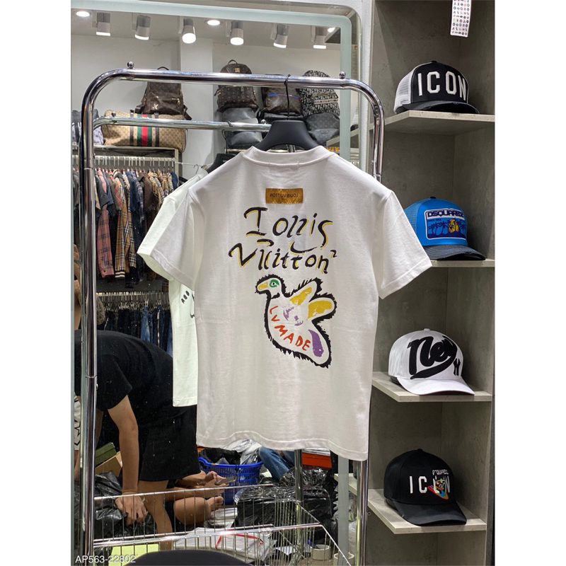 Áo phông Eo vì hoạ tiết chữ đơn giản ,hoạ tiết sau lưng con vịt nổi bật new