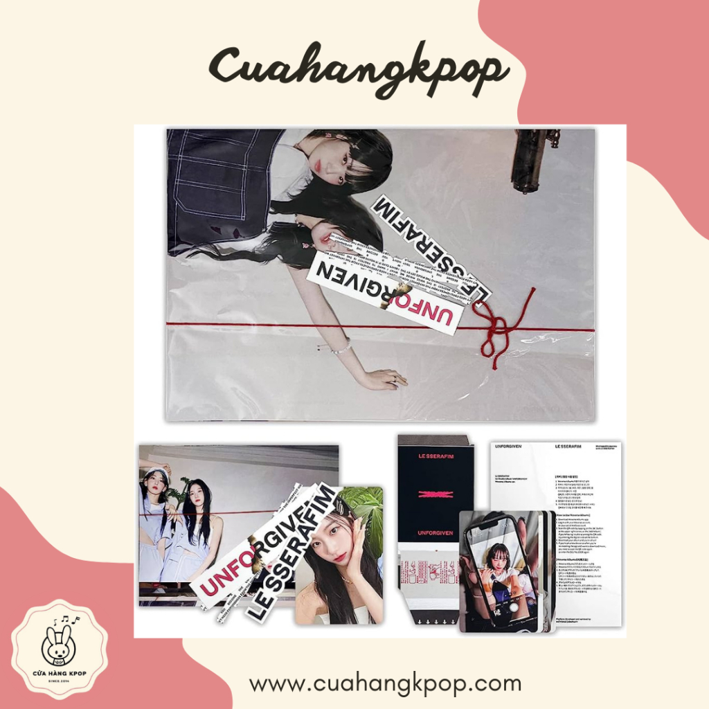 Album Le sserafim unforgiven chính hãng có sẵn - Cửa hàng Kpop
