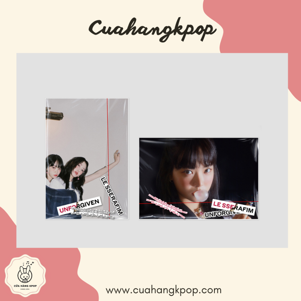 Album Le sserafim unforgiven chính hãng có sẵn - Cửa hàng Kpop