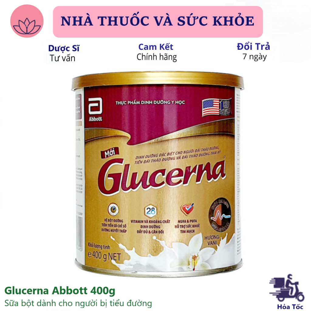 Sữa bột dành cho người bị tiểu đường Glucerna Abbott 400g