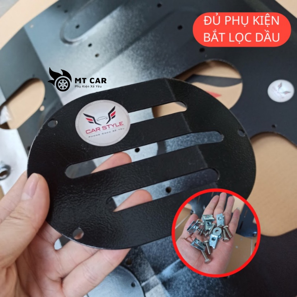 Tấm chắn bùn gầm xe ô tô Toyota Veloz/ Raize/ Avanza 2023 ốp gầm sơn chống rỉ chắn gầm oto chống đá văng tặng ốc Inox