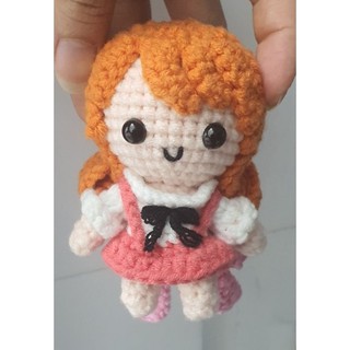 Bé luffy mũ rơm mini móc khóa