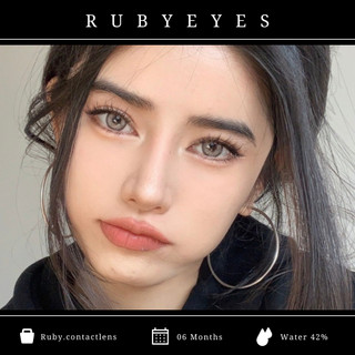 Ruby eyes kính áp tròng mẫu xám russian gray silicone hydrogel ruby eyes, lens full độ cận ruby eyes contact lens