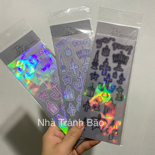 Sticker Hologram Trang Trí Toploader