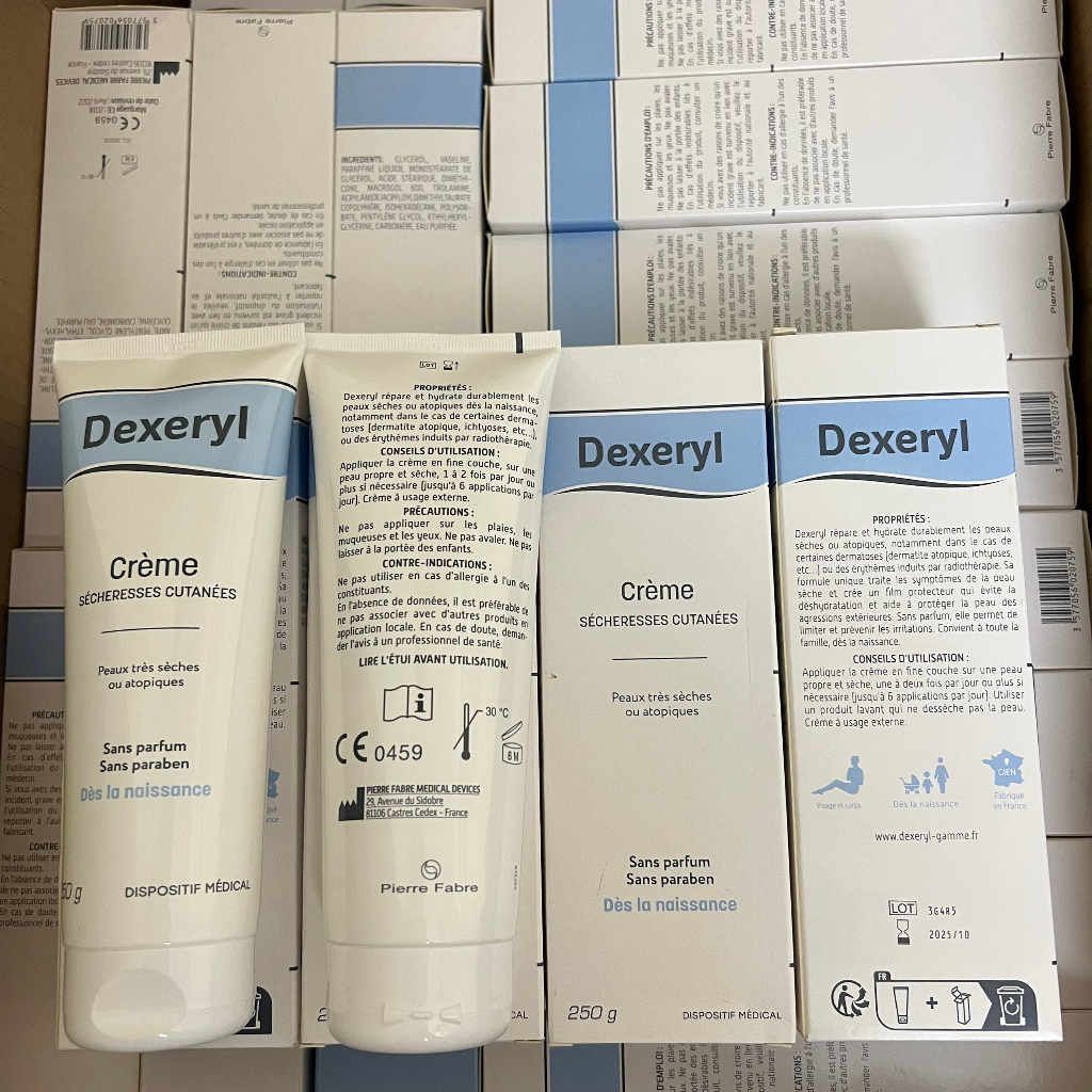 Kem Dưỡng Dexeryl Cream 50g 250g Pháp Dưỡng Ẩm, Dưỡng Da Cho Da Khô, Nẻ, Chàm