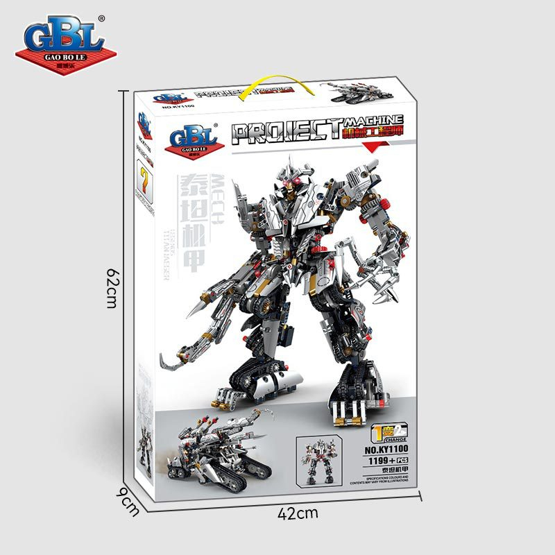 Đồ chơi Lắp ráp Megatron, Kazi KY1100 Autobot, Xếp hình thông minh, Mô hình Robot biến hình