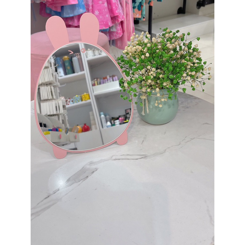 Gương Trang Điểm Để Bàn Hình Thỏ, Hình Mèo, Hình Gấu Phong Cách Cute