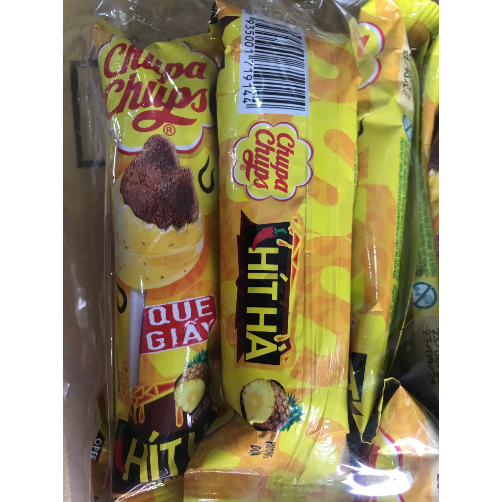 Kẹo Mút Chupa Chups Nhân Muối Ớt Hít Hà Với Hương Dưa Hấu Và Hương Dứa