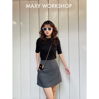 Áo thun knitted form ôm dáng update thêm nhiều màu mới siêu xinh knitted basic tee Maxy Workshop