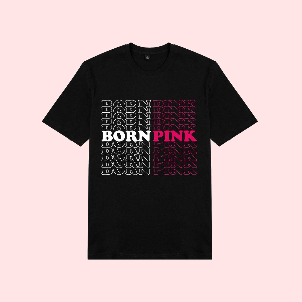 BST Áo thun Black Pink _ Mẫu áo thun hắc hường in hình LOGO BLACK PINK WORLD TOUR IN HANOI