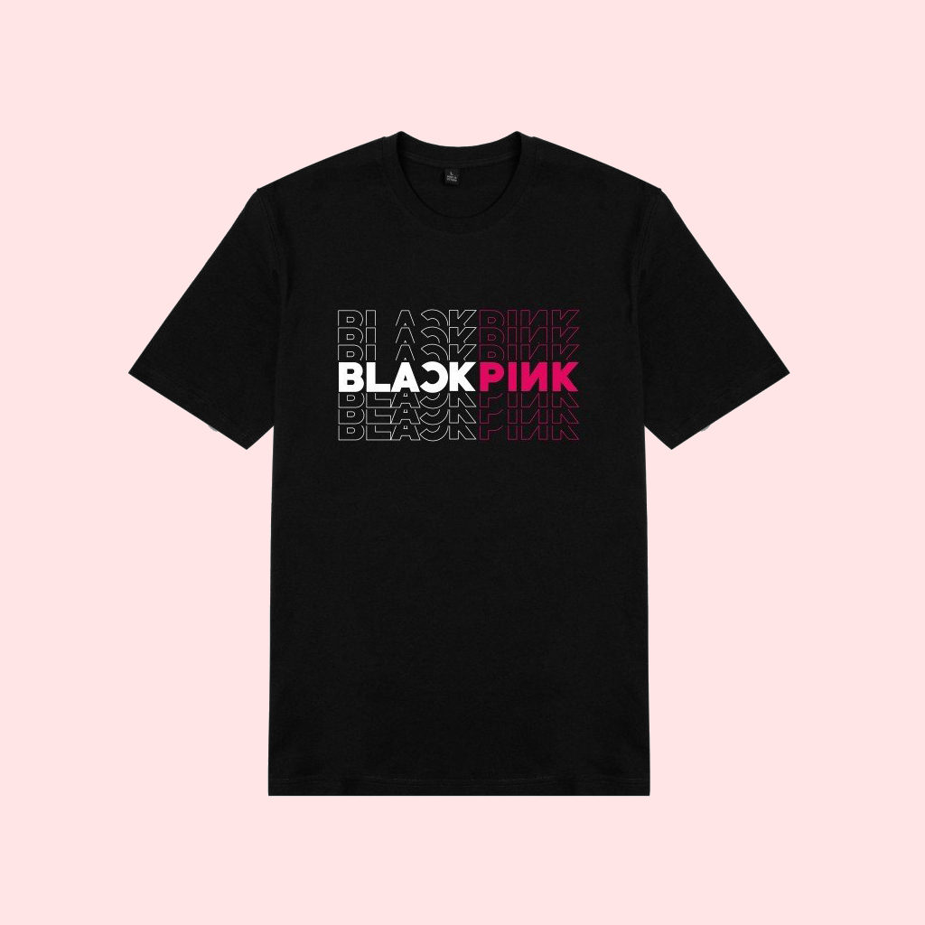 BST Áo thun Black Pink _ Mẫu áo thun hắc hường in hình LOGO BLACK PINK WORLD TOUR IN HANOI