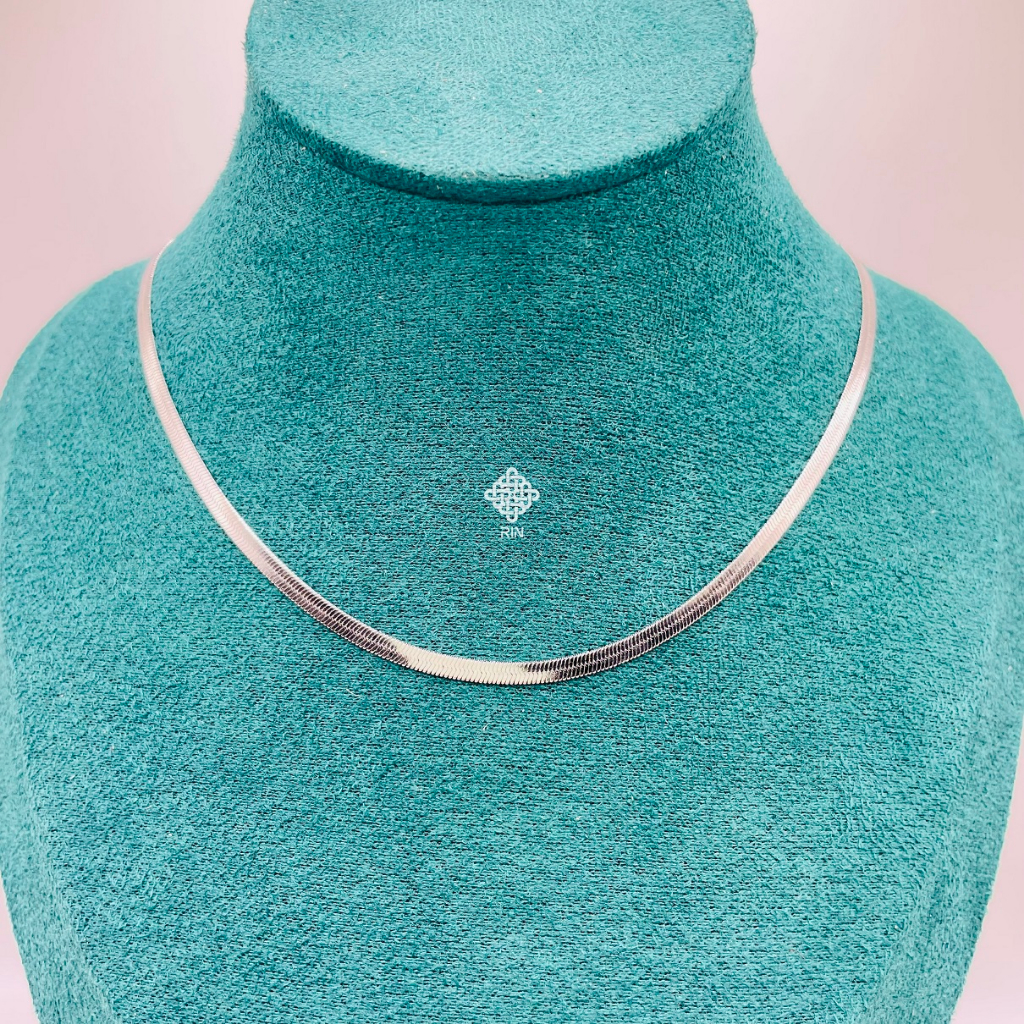 Dây chuyền titan unisex sợi mì, Vòng cổ titan lụa mỏng không phai màu không rỉ sét dày 3 li và 4 li, Trangsucmoiluatuoi