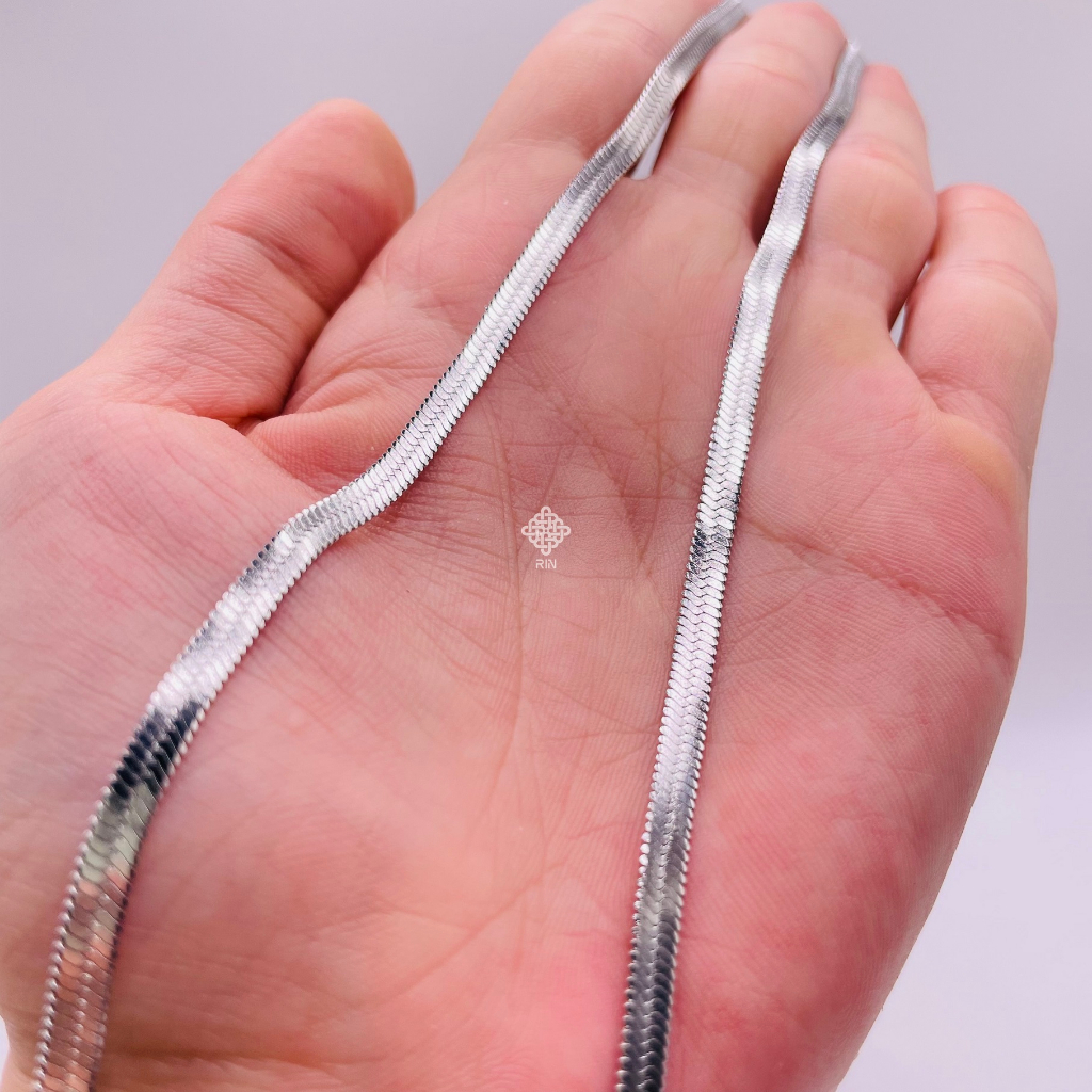 Dây chuyền titan unisex sợi mì, Vòng cổ titan lụa mỏng không phai màu không rỉ sét dày 3 li và 4 li, Trangsucmoiluatuoi