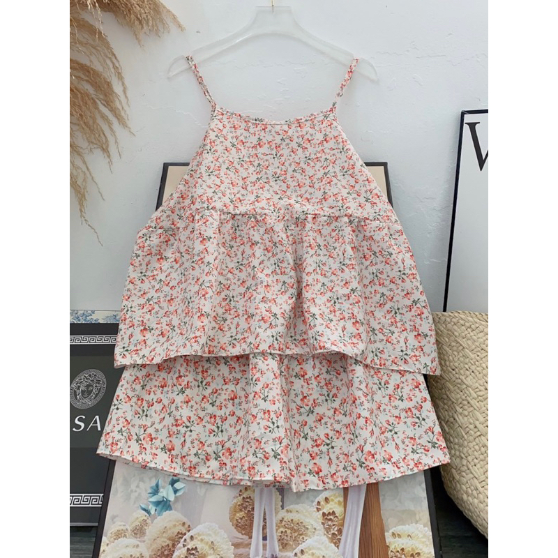 Bộ lụa bông babydoll mặc nhà siêu mát