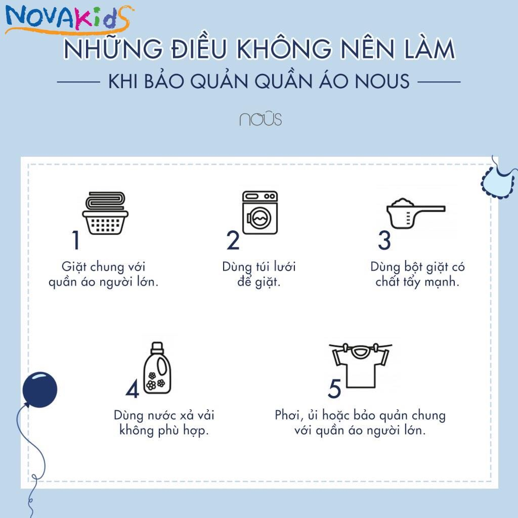 Nous - Body dài hồng nhạt cổ sen thêu ngực cho bé gái - Nu Petit 0M 3M 6M 9M