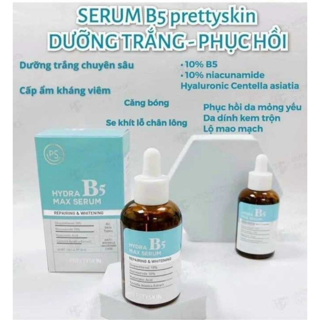 Serum phục hồi da B5 Pretty Skin Hàn Quốc Giúp Dưỡng Trắng Phục Hồi Da 50ml