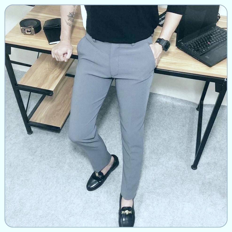 Quần Tây Nam , Quần Tây Âu Co Giãn , Quần Dài Nam Vải Chống Nhăn Cao Cấp, Không Xù Lông