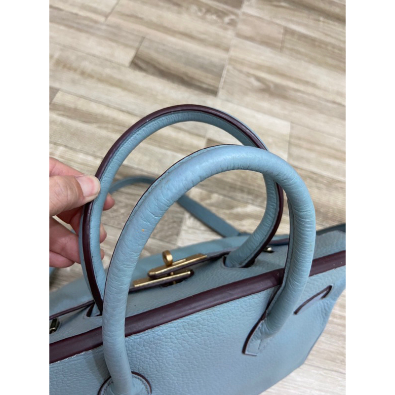 Túi si da thật dáng HM