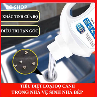 Dung dịch thuốc 500ml diệt tận gốc bọ côn trùng rết,gián,côn trùng lỗ thoát sàn nhà vệ sinh nhà bếp